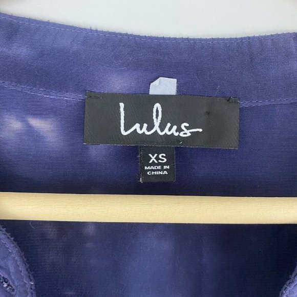 Lulus Tie‎ Dye What I Like Shirt Dress Long Sleeves Blue Size XS - Picture 4 of 9